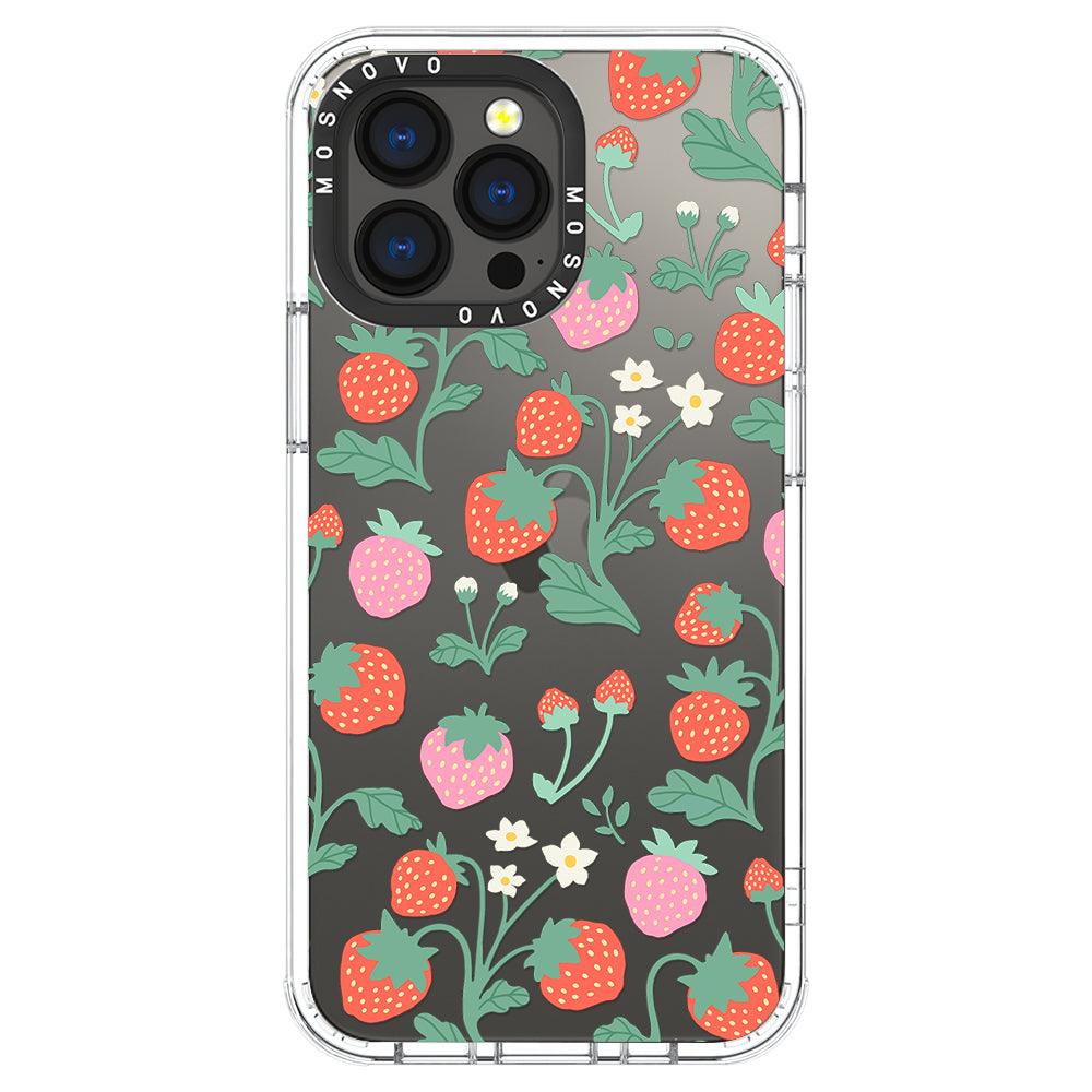 Cute Strawberry Phone Case - iPhone 13 Pro Case - MOSNOVO