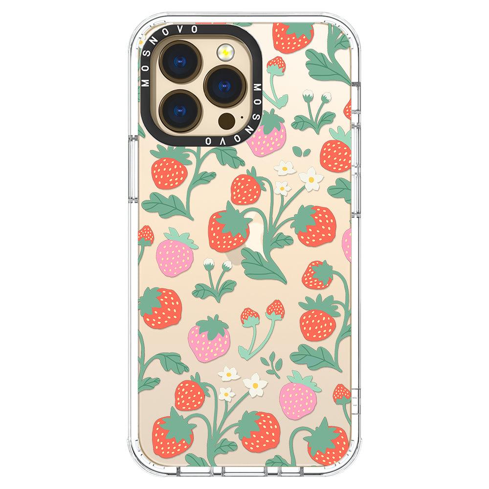 Cute Strawberry Phone Case - iPhone 13 Pro Case - MOSNOVO