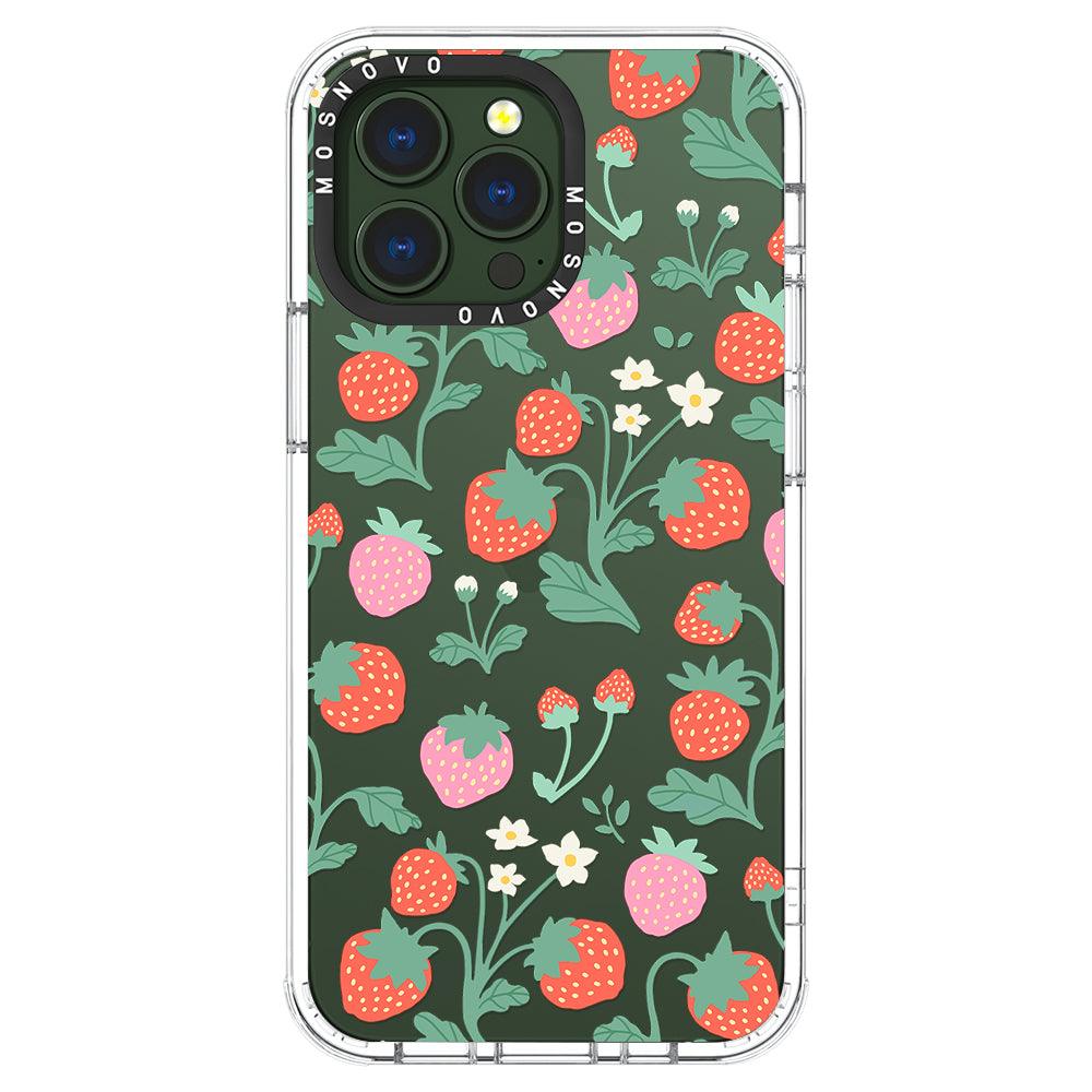 Cute Strawberry Phone Case - iPhone 13 Pro Case - MOSNOVO