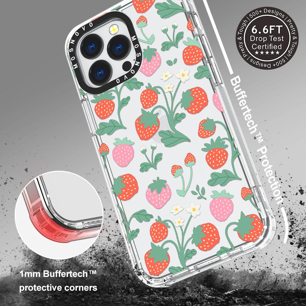 Cute Strawberry Phone Case - iPhone 13 Pro Case - MOSNOVO