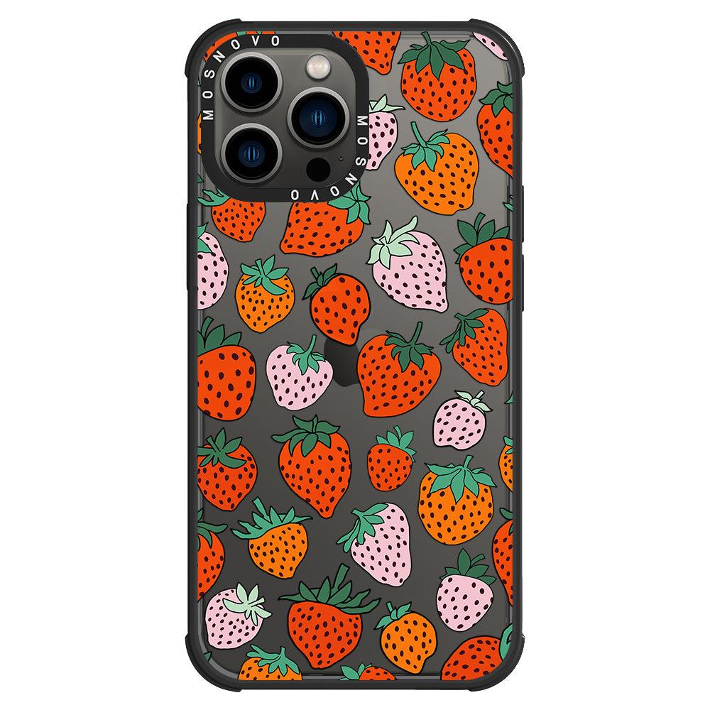 Cute Strawberry Phone Case - iPhone 13 Pro Max Case - MOSNOVO