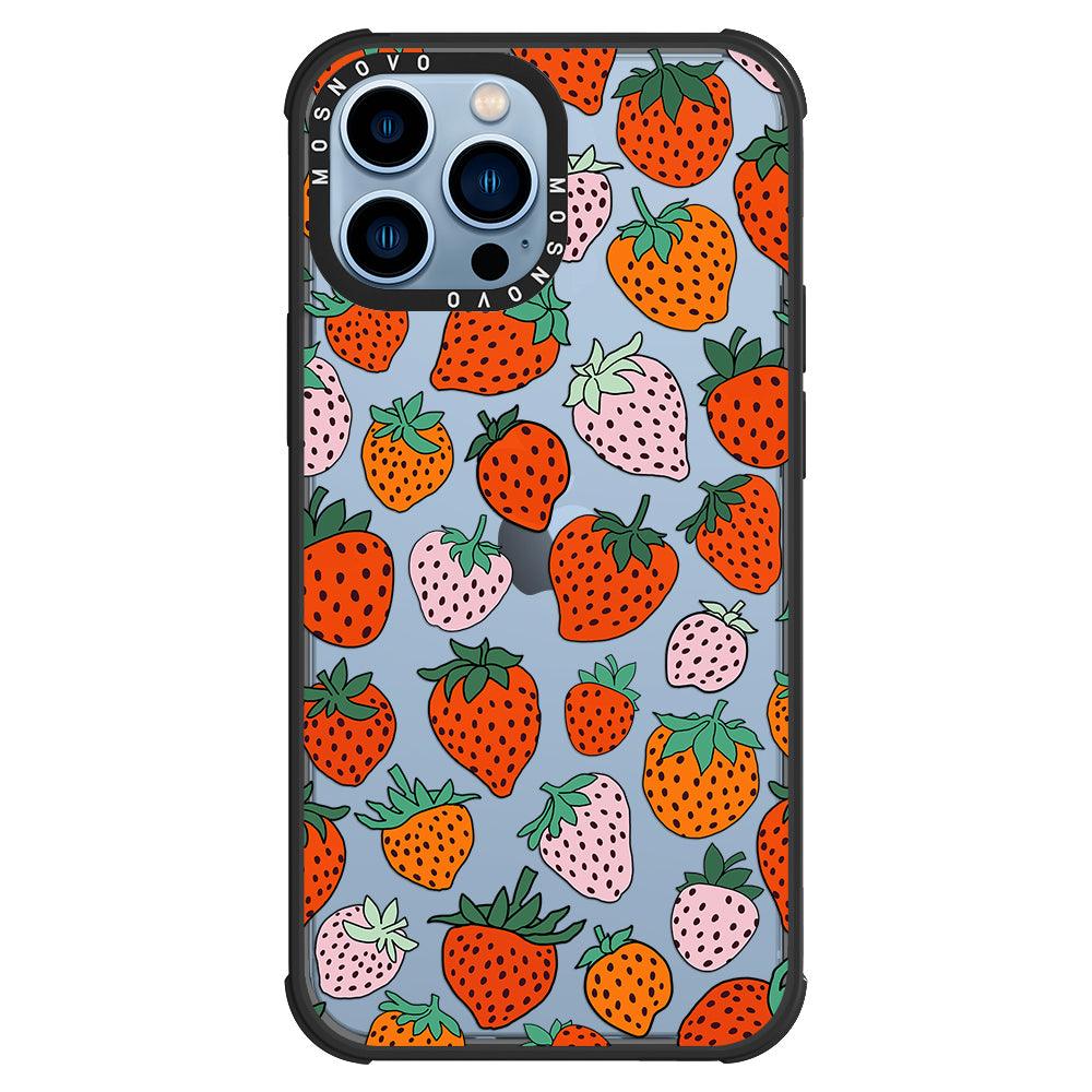 Cute Strawberry Phone Case - iPhone 13 Pro Max Case - MOSNOVO