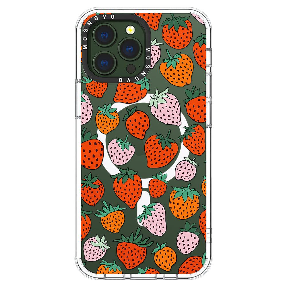 Cute Strawberry Phone Case - iPhone 13 Pro Max Case - MOSNOVO