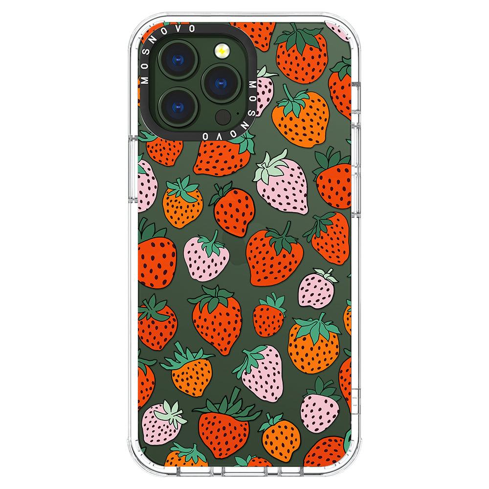 Cute Strawberry Phone Case - iPhone 13 Pro Max Case - MOSNOVO