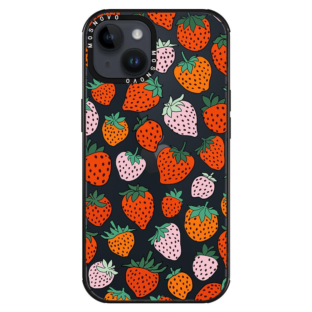 Cute Strawberry Phone Case - iPhone 14 Plus Case - MOSNOVO