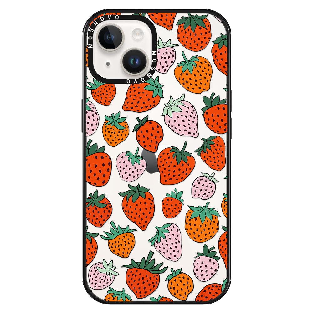 Cute Strawberry Phone Case - iPhone 14 Plus Case - MOSNOVO