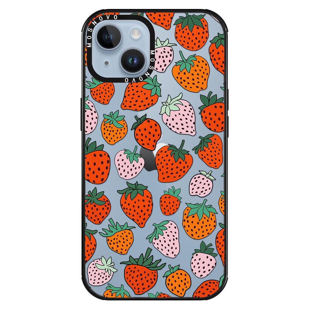 Cute Strawberry Phone Case - iPhone 14 Plus Case - MOSNOVO