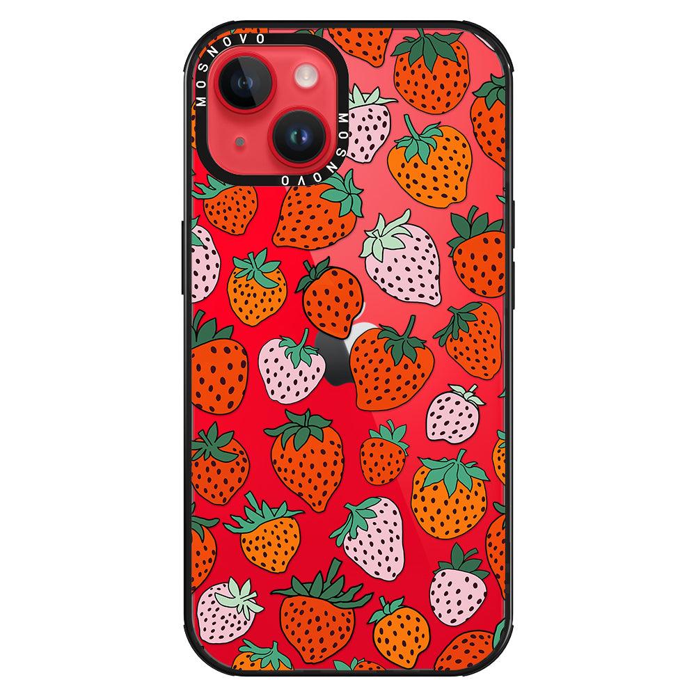 Cute Strawberry Phone Case - iPhone 14 Plus Case - MOSNOVO