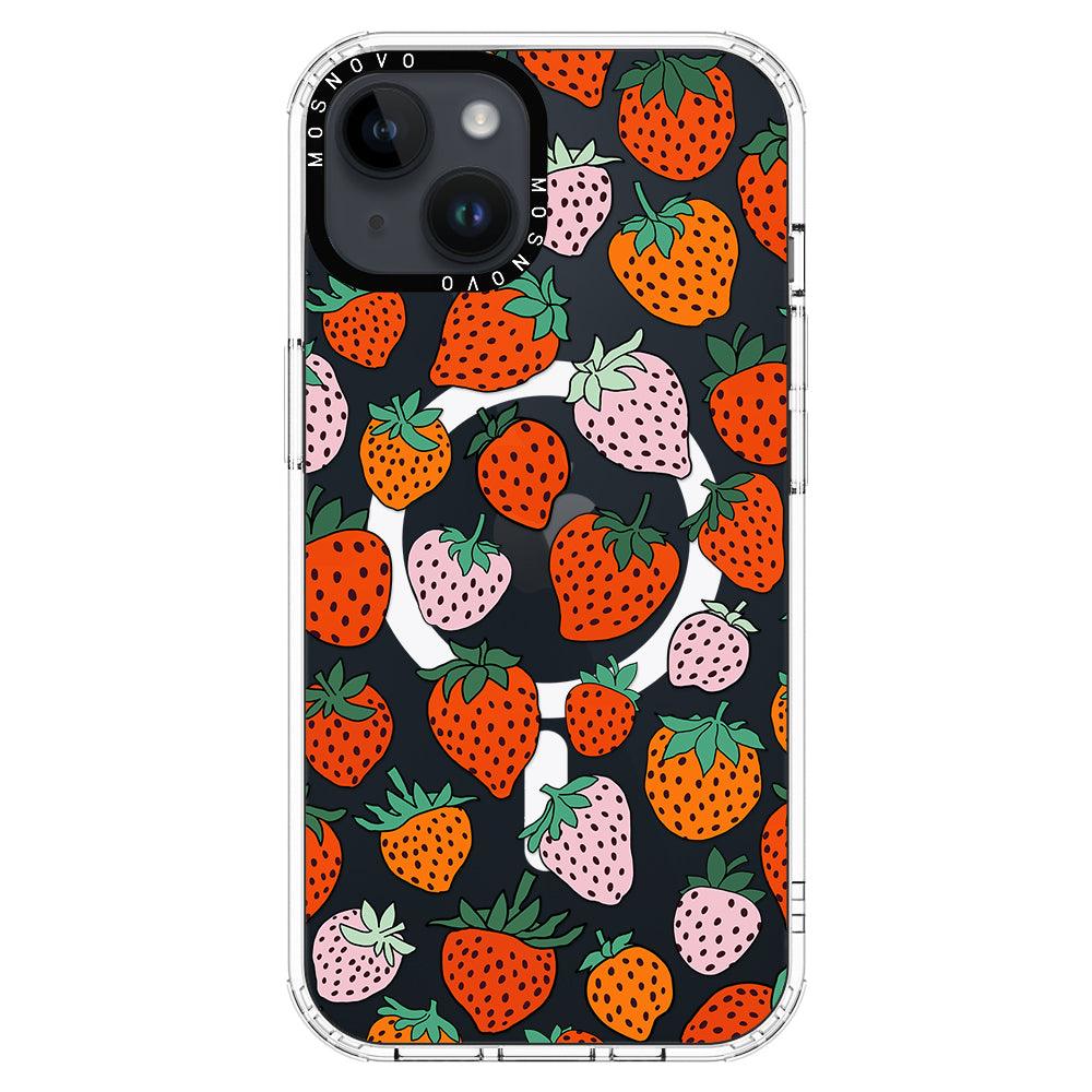 Cute Strawberry Phone Case - iPhone 14 Plus Case - MOSNOVO