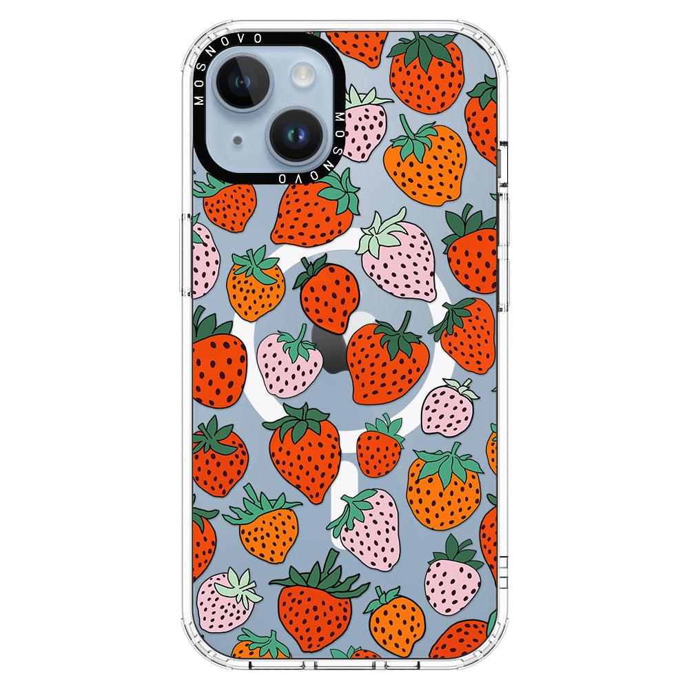 Cute Strawberry Phone Case - iPhone 14 Plus Case - MOSNOVO