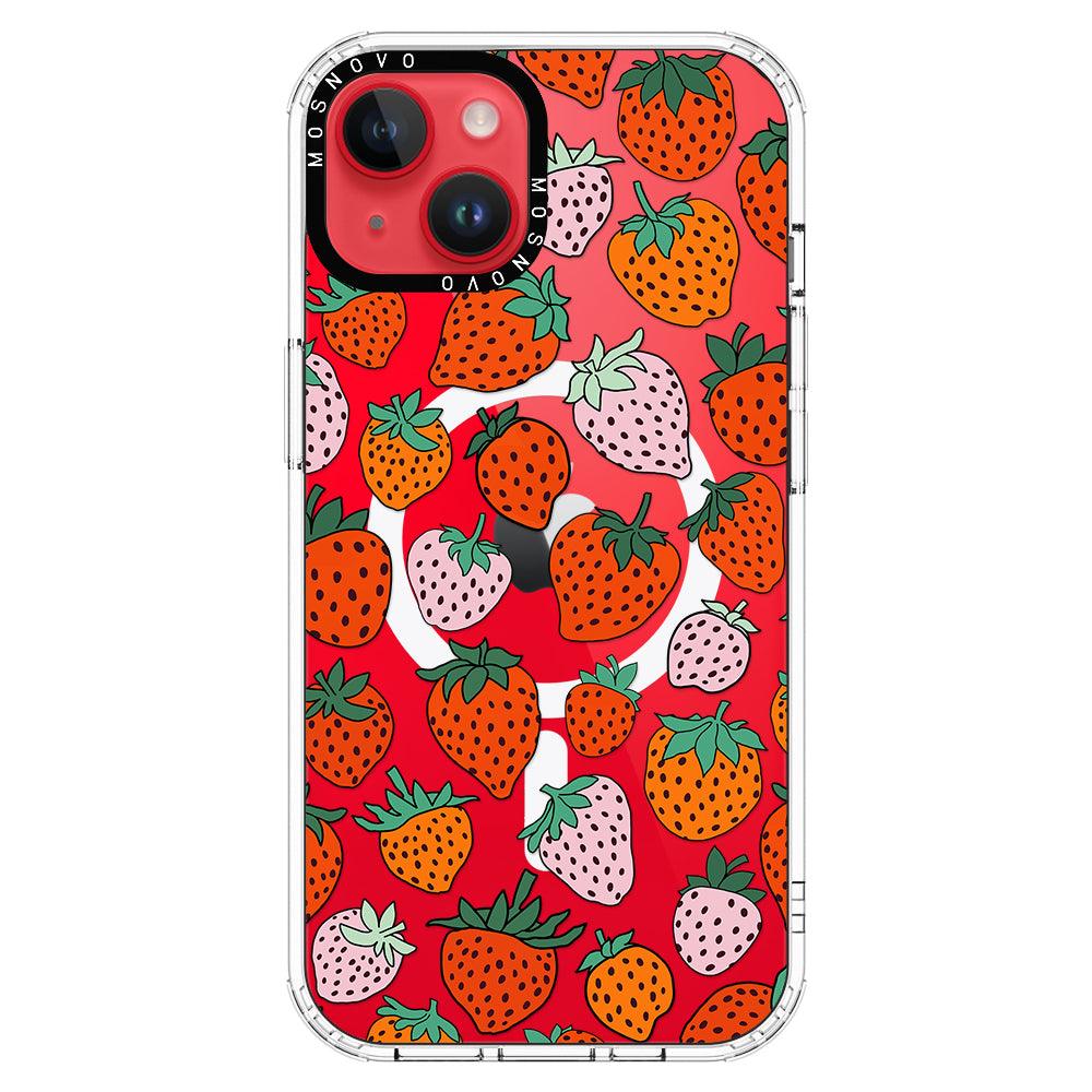 Cute Strawberry Phone Case - iPhone 14 Plus Case - MOSNOVO