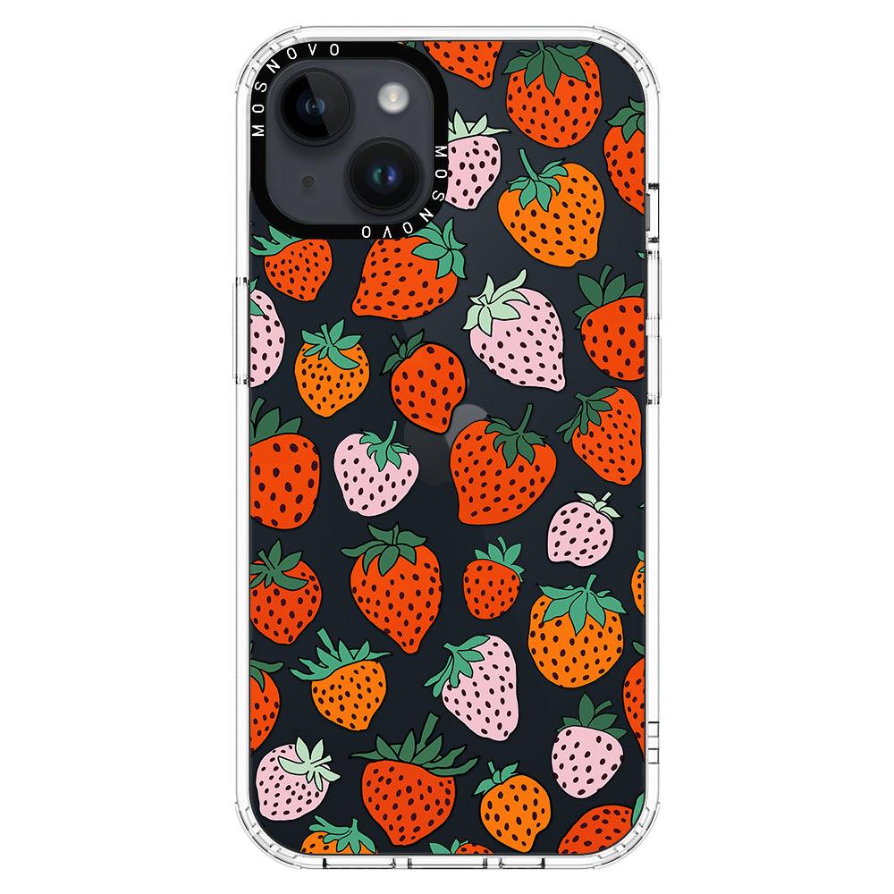 Cute Strawberry Phone Case - iPhone 14 Plus Case - MOSNOVO