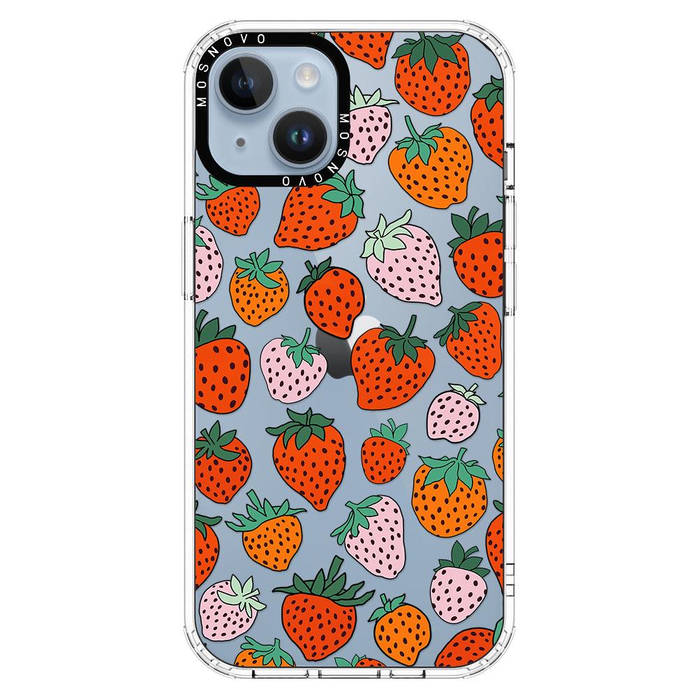 Cute Strawberry Phone Case - iPhone 14 Plus Case - MOSNOVO