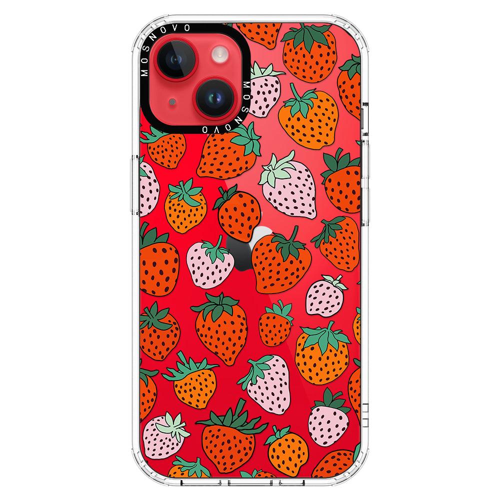 Cute Strawberry Phone Case - iPhone 14 Plus Case - MOSNOVO