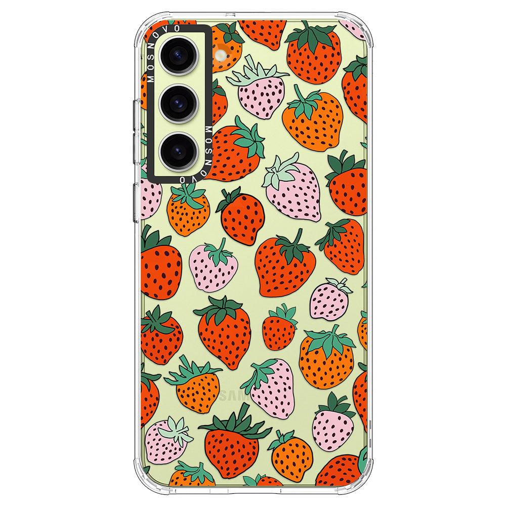 Cute Strawberry Phone Case - Samsung Galaxy S23 Case - MOSNOVO