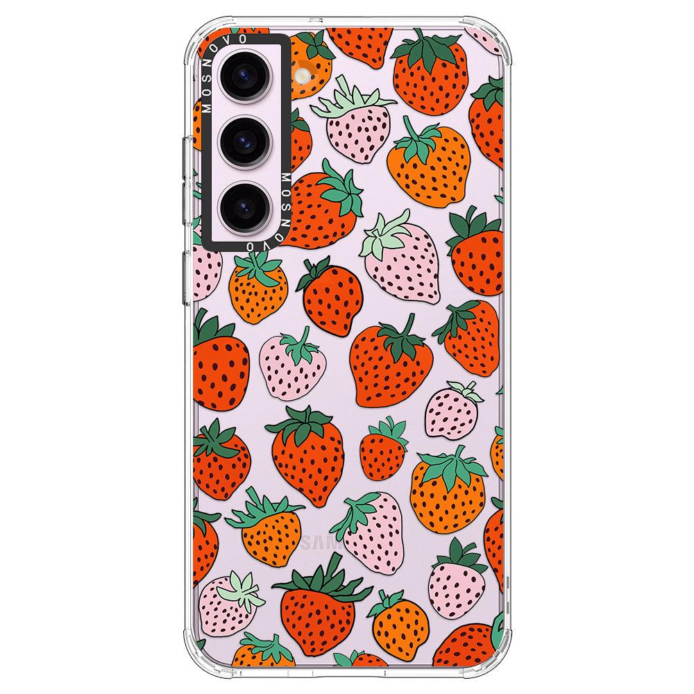 Cute Strawberry Phone Case - Samsung Galaxy S23 Case - MOSNOVO