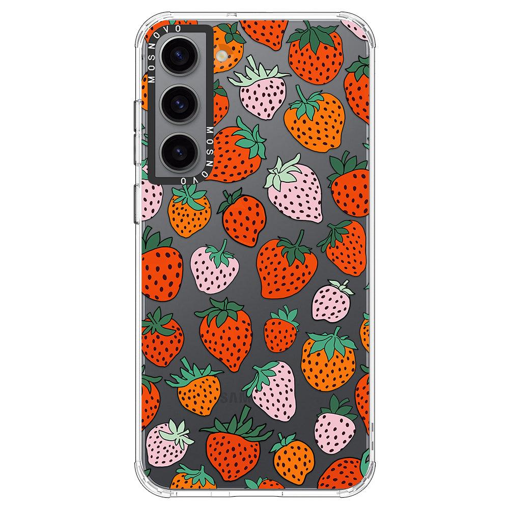 Cute Strawberry Phone Case - Samsung Galaxy S23 Case - MOSNOVO