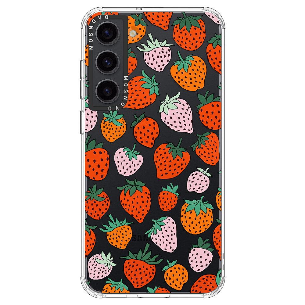 Cute Strawberry Phone Case - Samsung Galaxy S23 Case - MOSNOVO