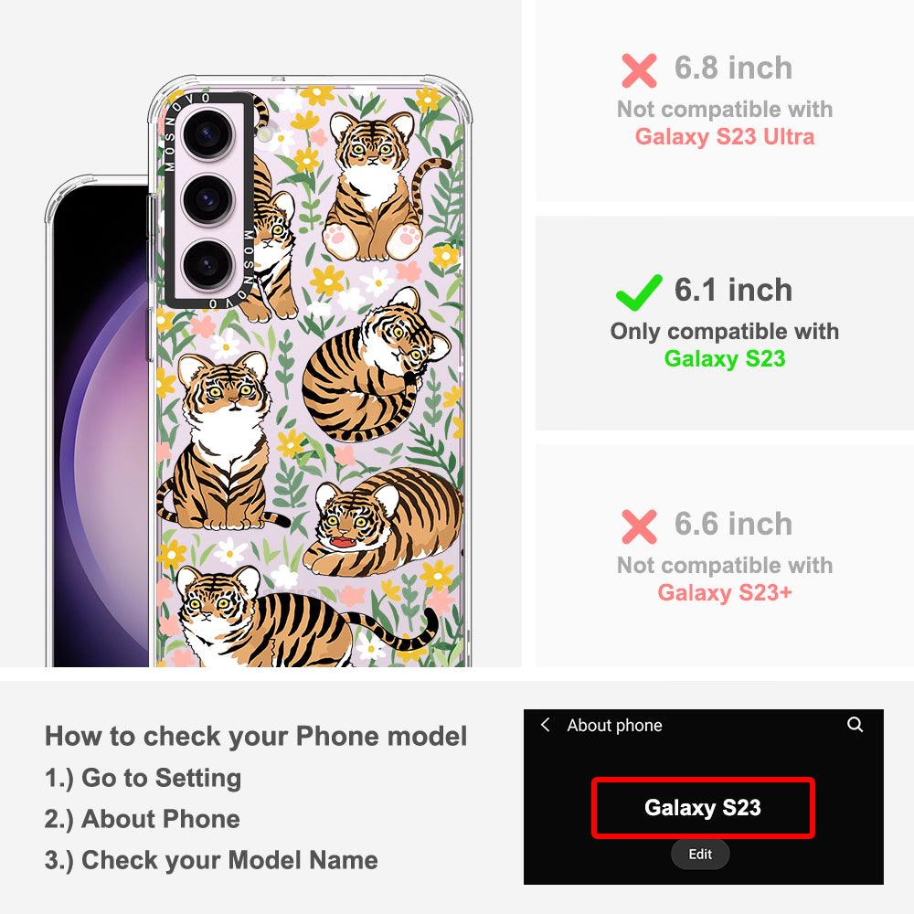 Cute Tiger Phone Case - Samsung Galaxy S23 Case - MOSNOVO