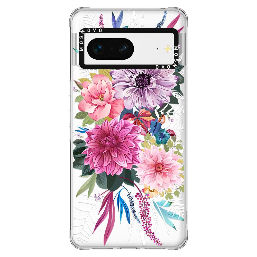 Dahlia Bloom Phone Case - Google Pixel 7 Case - MOSNOVO