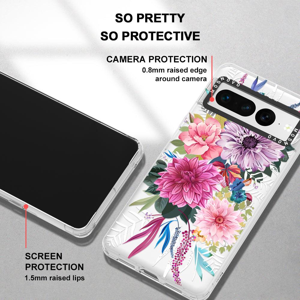 Dahlia Bloom Phone Case - Google Pixel 7 Pro Case - MOSNOVO