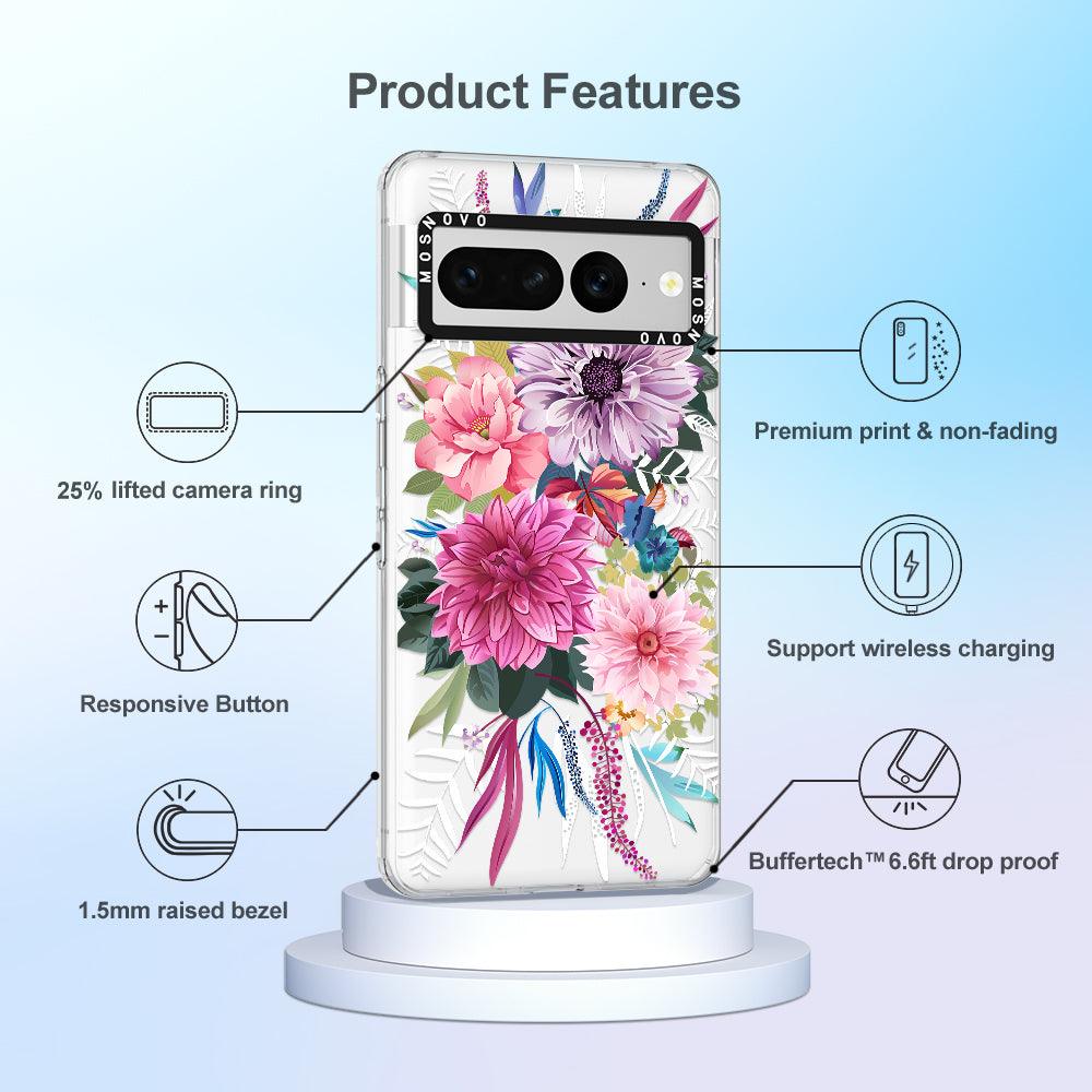 Dahlia Bloom Phone Case - Google Pixel 7 Pro Case - MOSNOVO