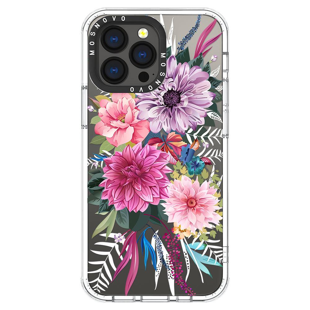 Dahlia Bloom Phone Case - iPhone 13 Pro Case - MOSNOVO