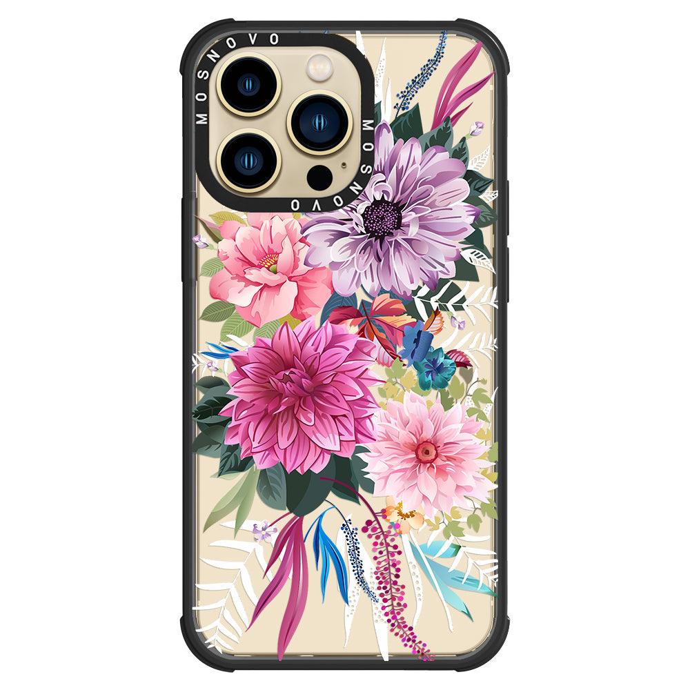 Dahlia Bloom Phone Case - iPhone 13 Pro Case - MOSNOVO