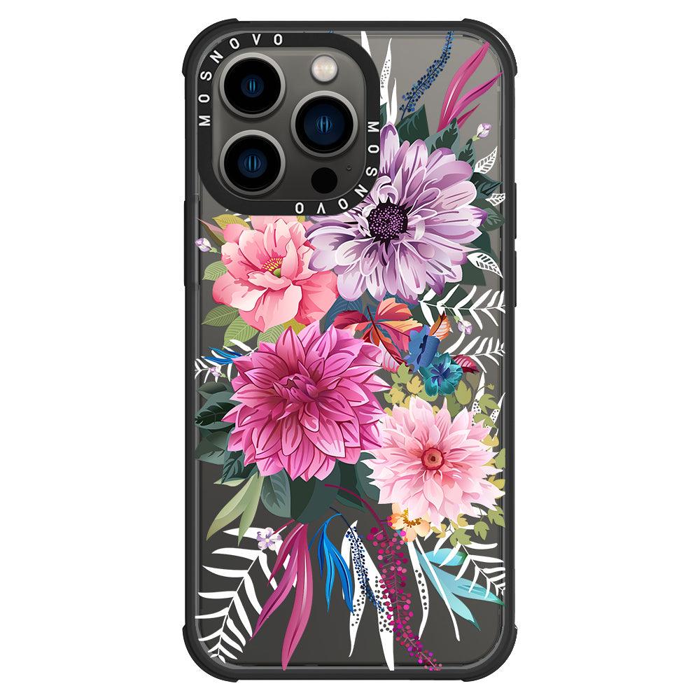 Dahlia Bloom Phone Case - iPhone 13 Pro Case - MOSNOVO