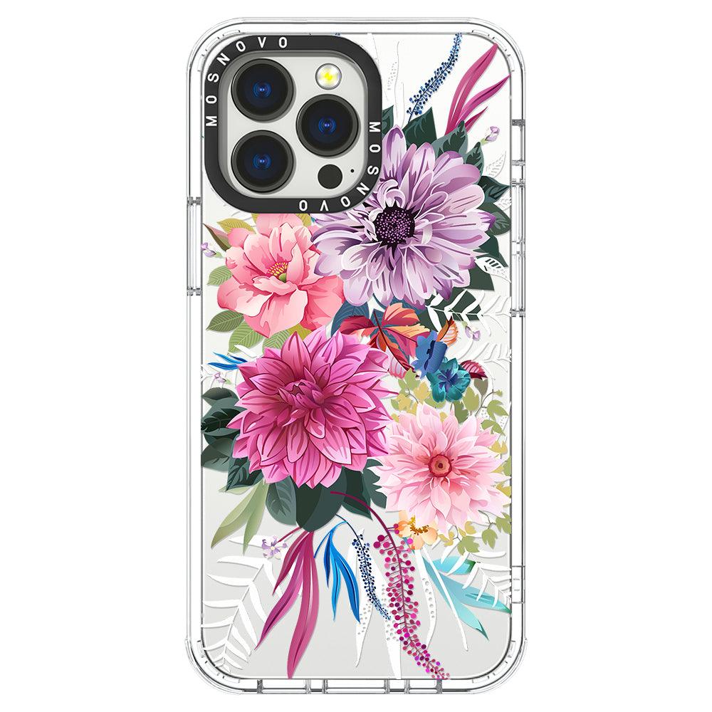 Dahlia Bloom Phone Case - iPhone 13 Pro Case - MOSNOVO