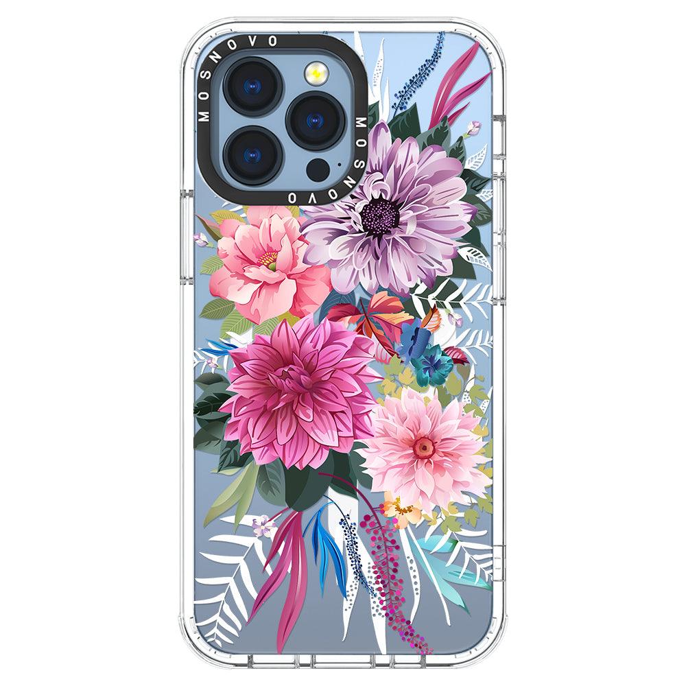 Dahlia Bloom Phone Case - iPhone 13 Pro Case - MOSNOVO