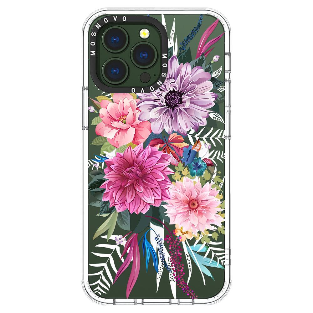 Dahlia Bloom Phone Case - iPhone 13 Pro Case - MOSNOVO