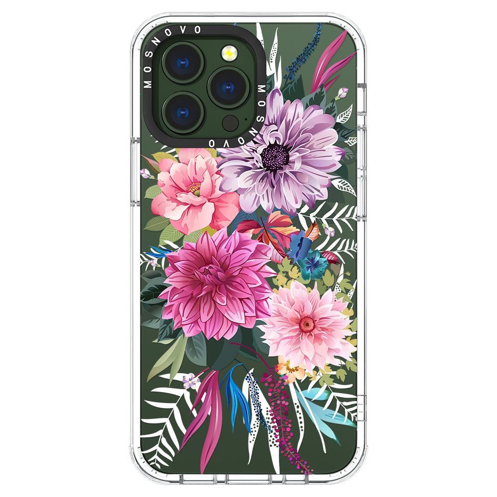 Dahlia Bloom Phone Case - iPhone 13 Pro Case - MOSNOVO