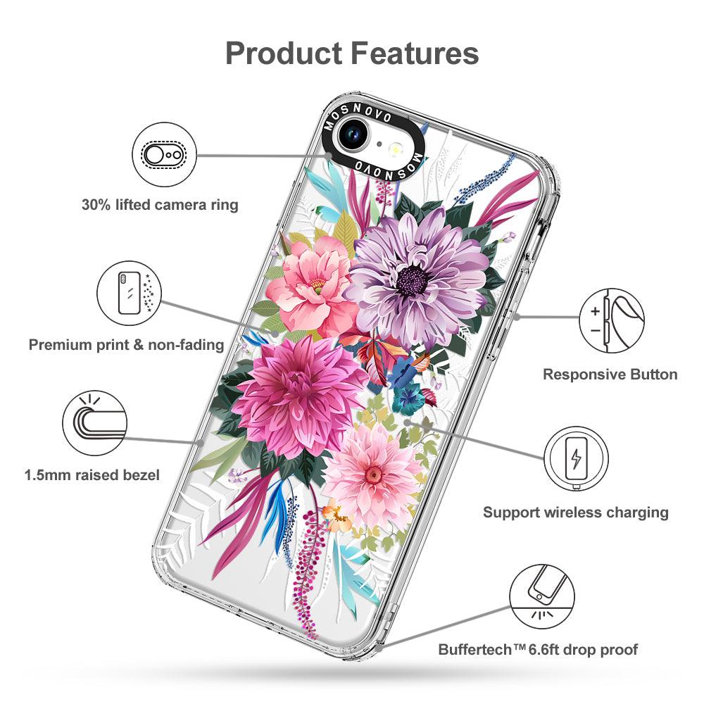 Dahlia Bloom Phone Case - iPhone 7 Case - MOSNOVO