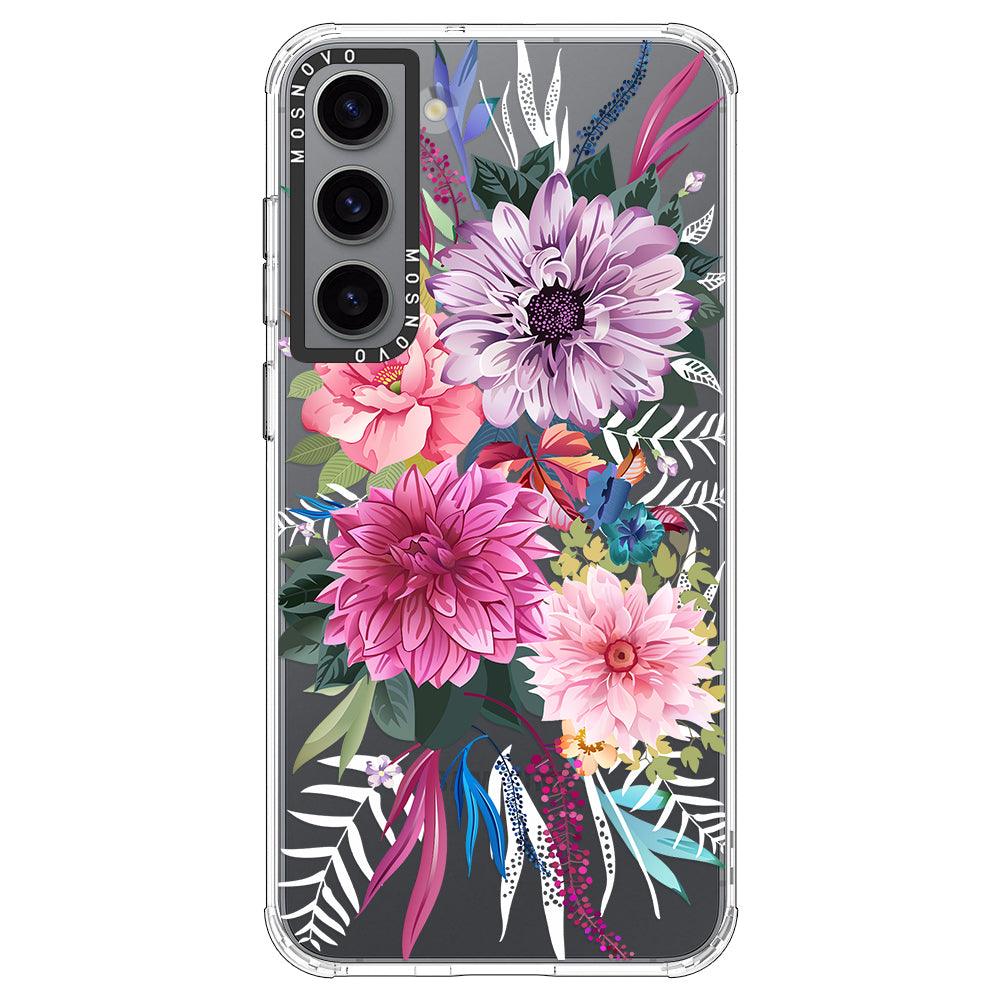 Dahlia Bloom Phone Case - Samsung Galaxy S23 Case - MOSNOVO