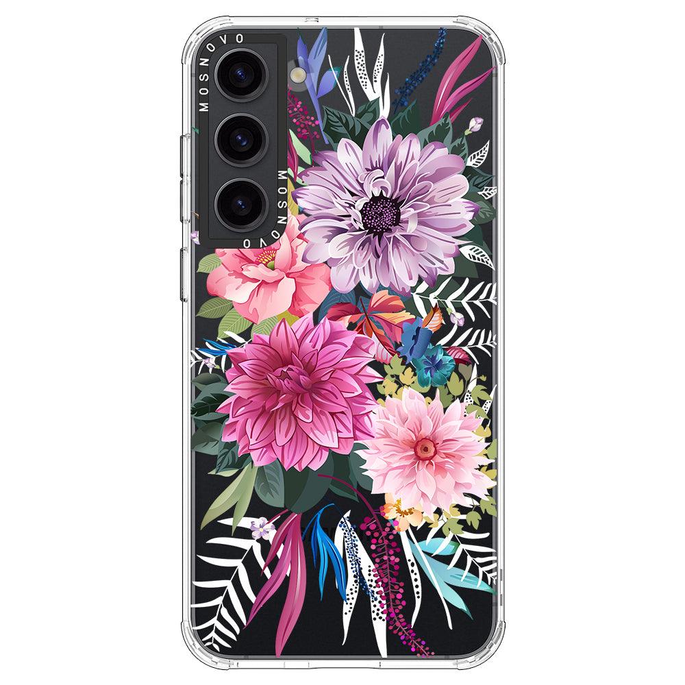 Dahlia Bloom Phone Case - Samsung Galaxy S23 Case - MOSNOVO