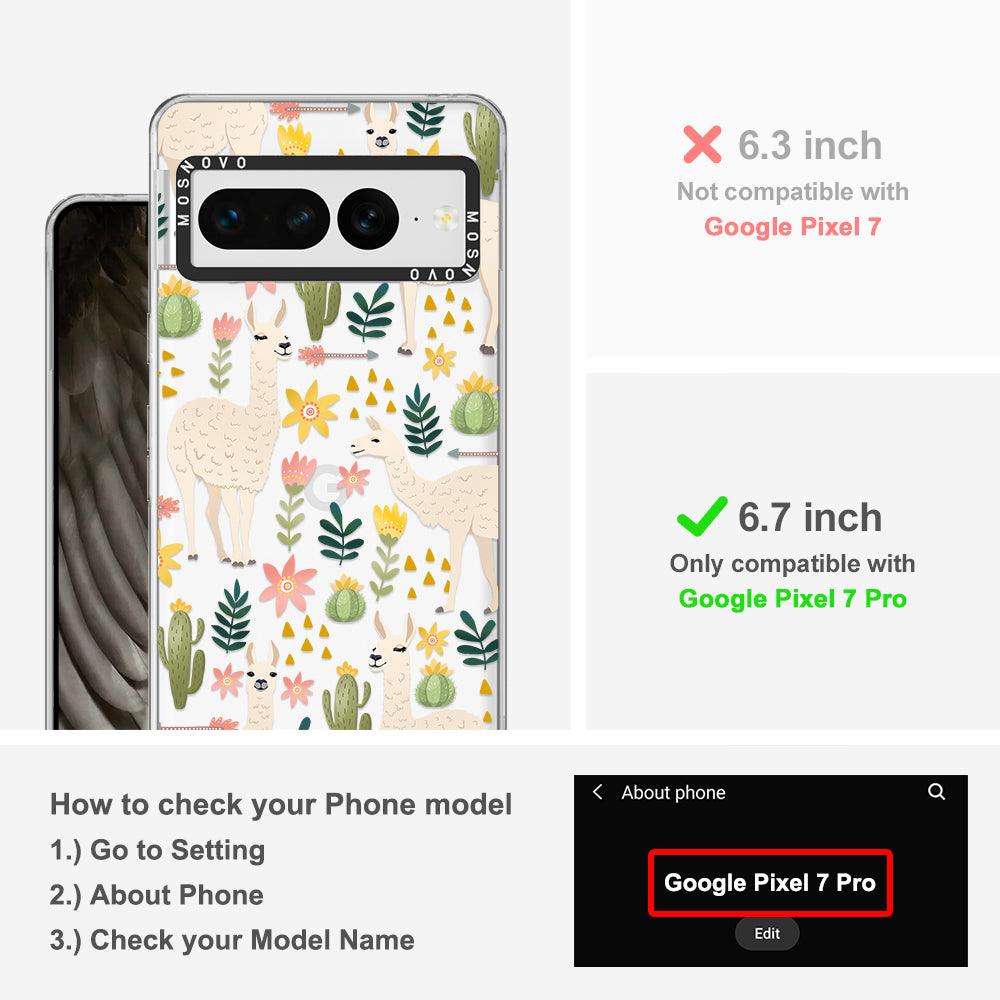 Desert Llama Phone Case - Google Pixel 7 Pro Case - MOSNOVO