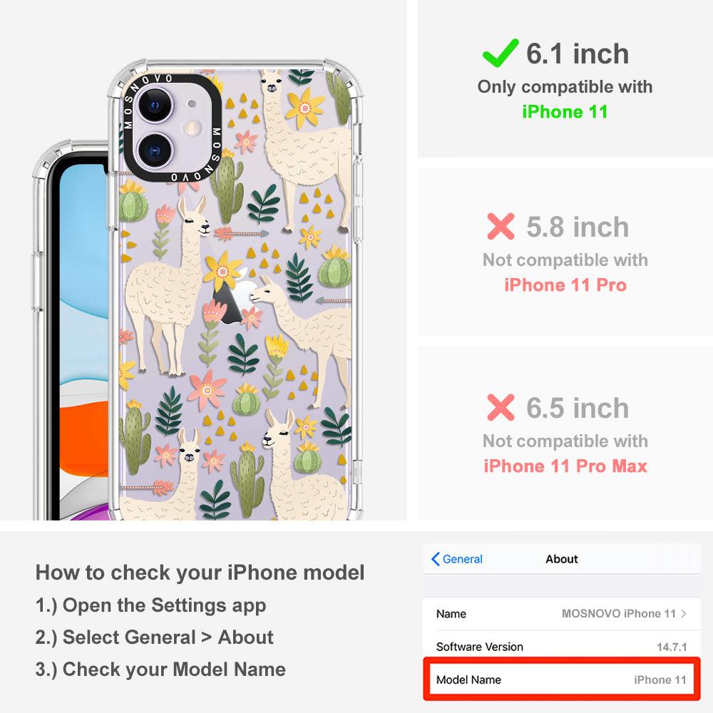 Desert Llama Phone Case - iPhone 11 Case - MOSNOVO