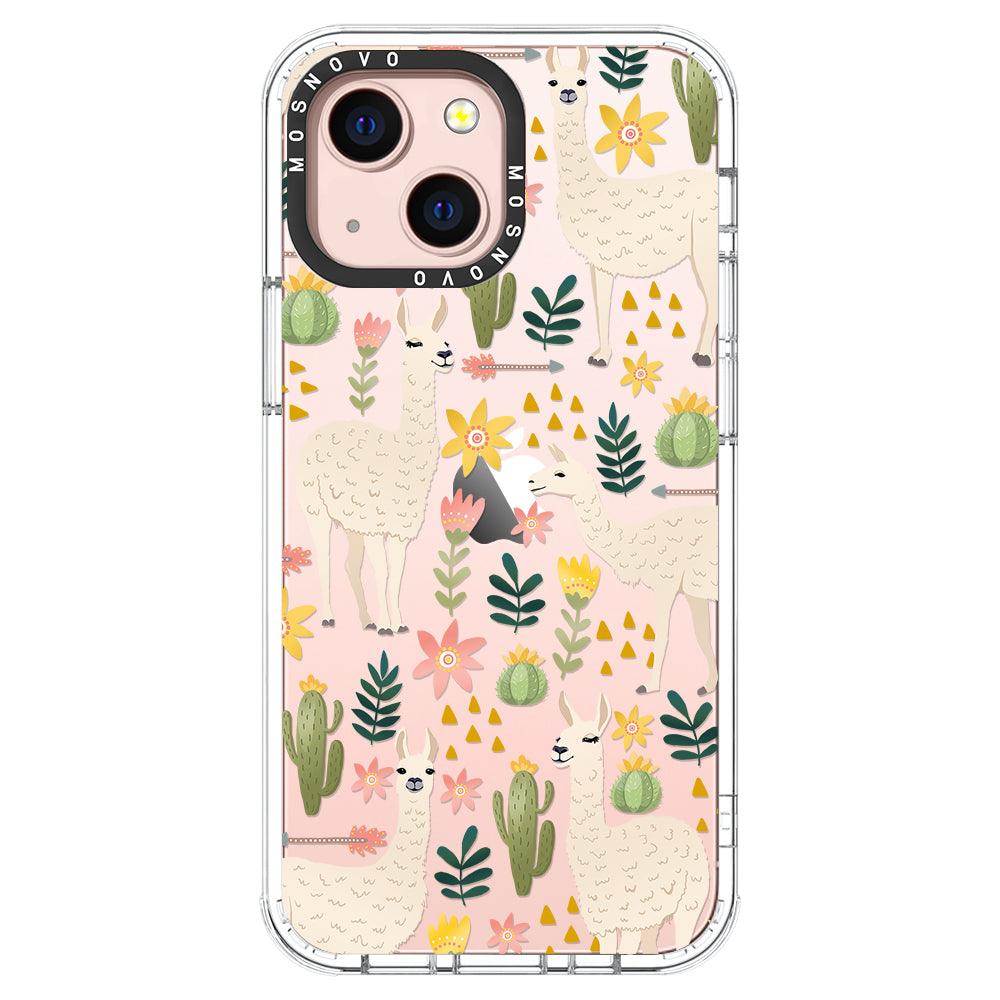 Desert Llama Phone Case - iPhone 13 Mini Case - MOSNOVO