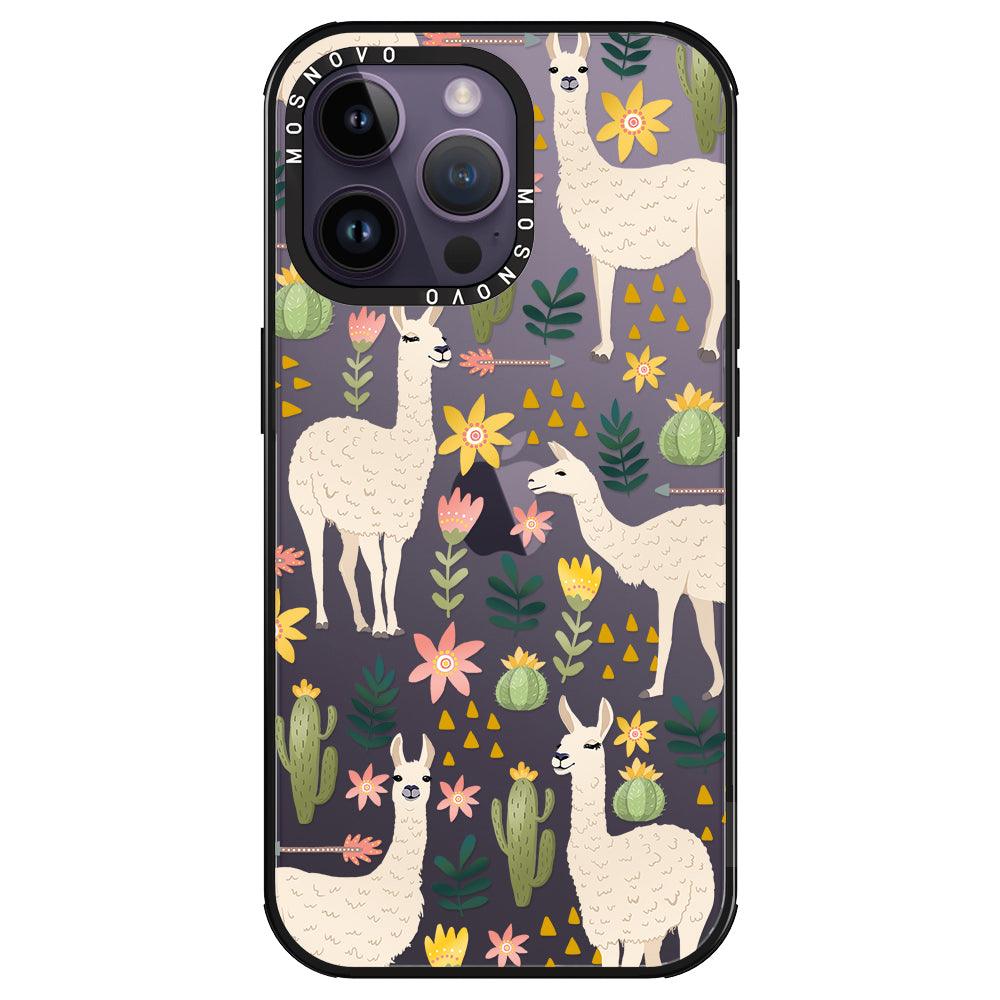 Desert Llama Phone Case - iPhone 14 Pro Max Case - MOSNOVO