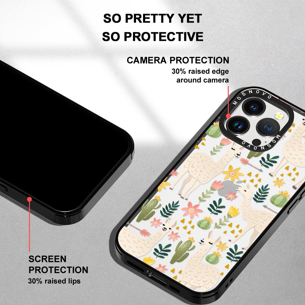 Desert Llama Phone Case - iPhone 14 Pro Max Case - MOSNOVO