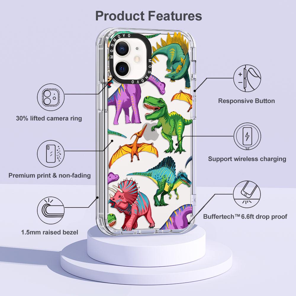 Dinosaur World Phone Case - iPhone 12 Mini Case - MOSNOVO