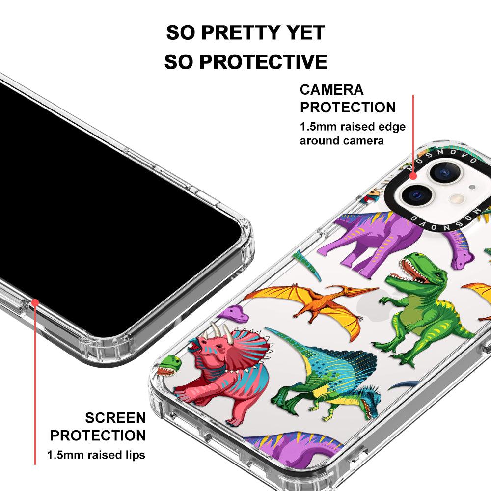 Dinosaur World Phone Case - iPhone 12 Mini Case - MOSNOVO