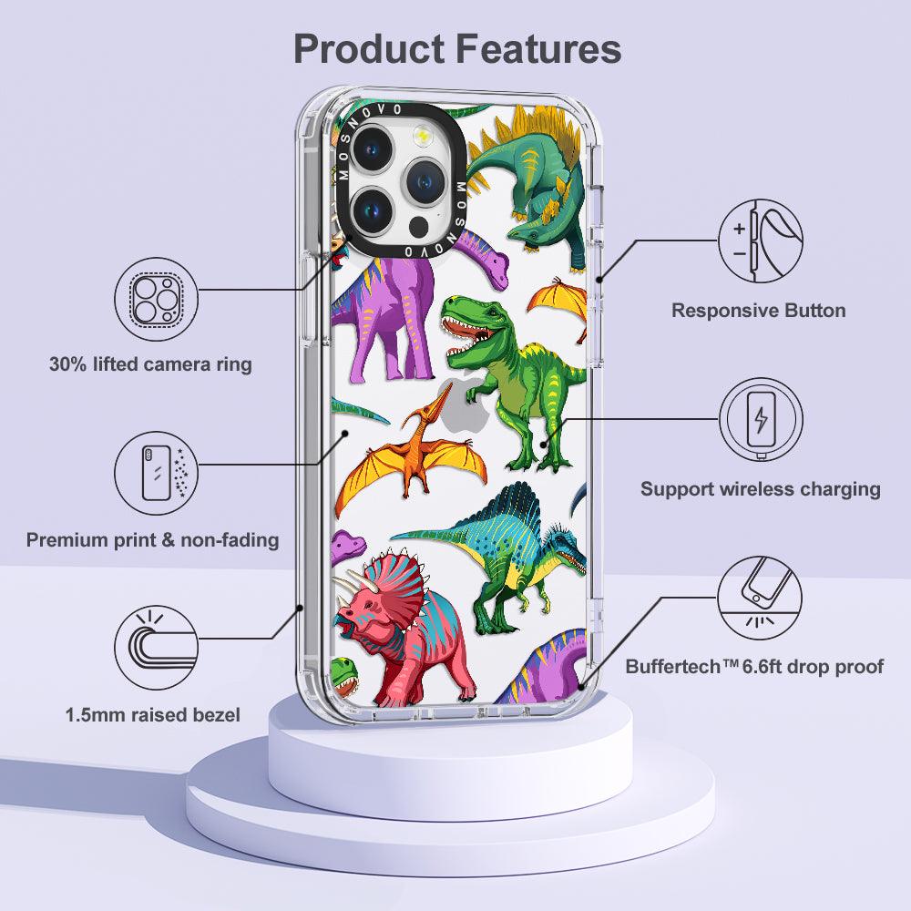 Dinosaur World Phone Case - iPhone 12 Pro Case - MOSNOVO