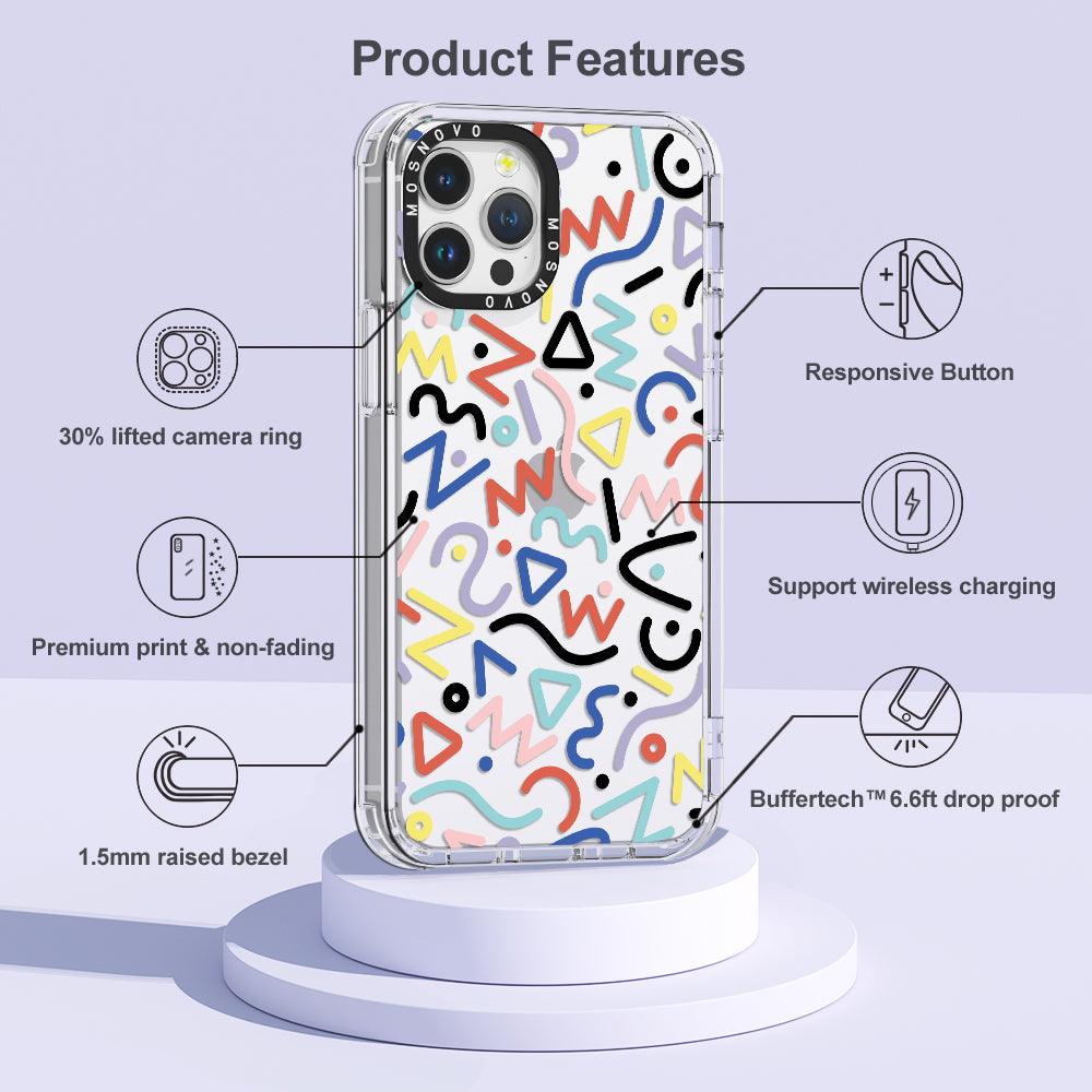 Doodle Art Phone Case - iPhone 12 Pro Case - MOSNOVO