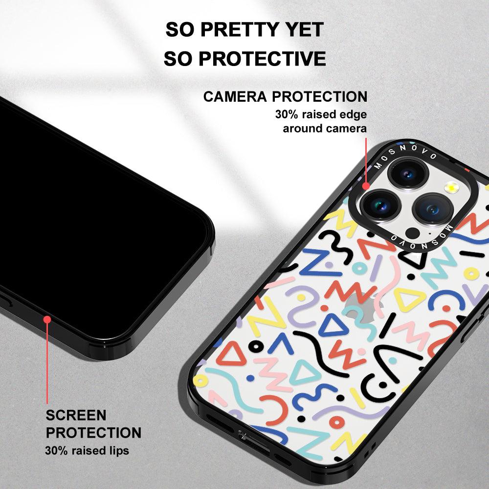Doodle Art Phone Case - iPhone 14 Pro Case - MOSNOVO