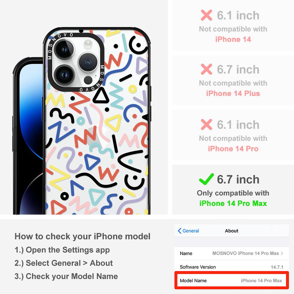 Doodle Art Phone Case - iPhone 14 Pro Max Case - MOSNOVO