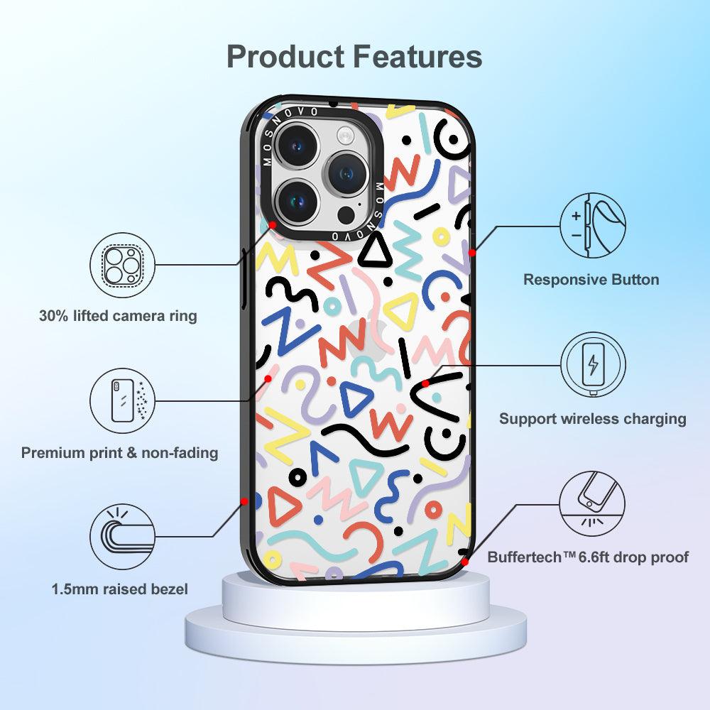 Doodle Art Phone Case - iPhone 14 Pro Max Case - MOSNOVO