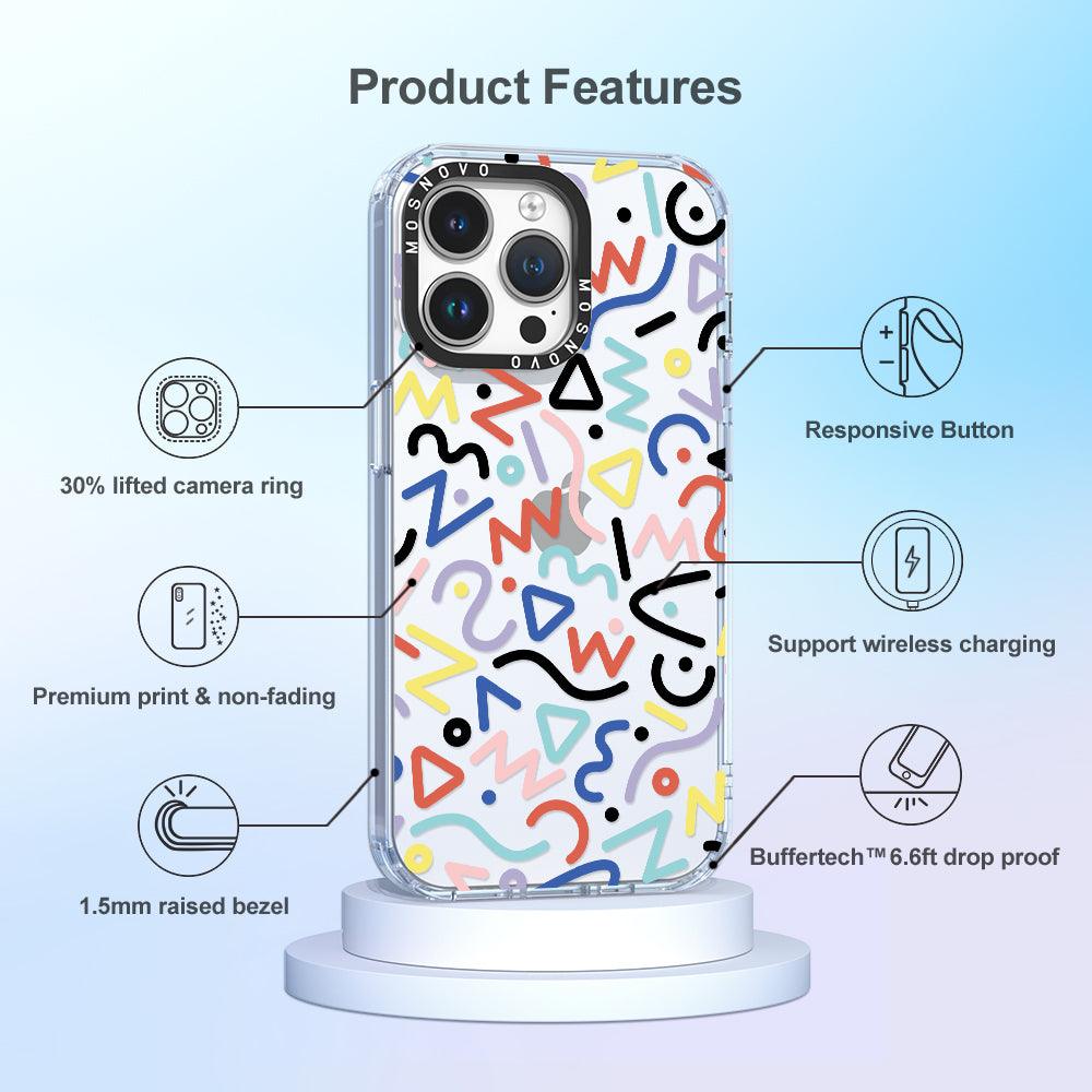 Doodle Art Phone Case - iPhone 14 Pro Max Case - MOSNOVO