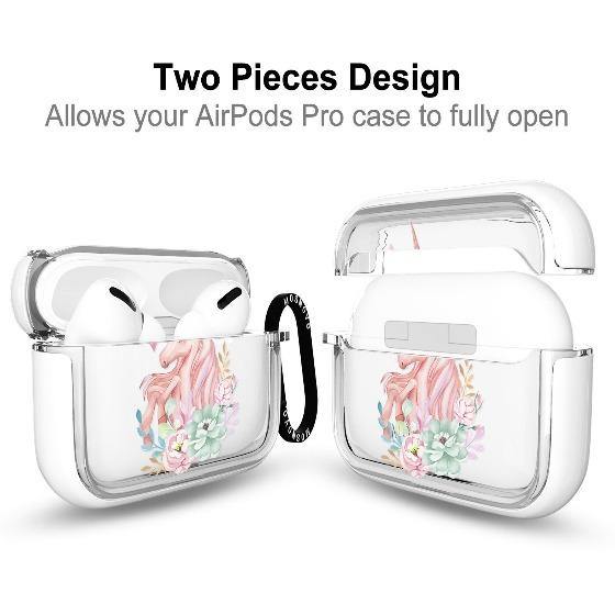 Elegant Flowers Unicorn AirPods Pro Case - MOSNOVO